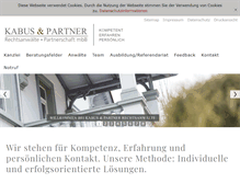 Tablet Screenshot of kanzlei-kabus.de